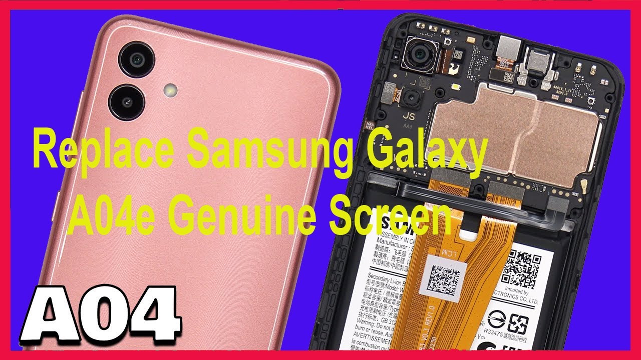 How To Replace Samsung Galaxy A04 / M04 / A04e Genuine Screen | Simple And Easy Way #viral #samsung