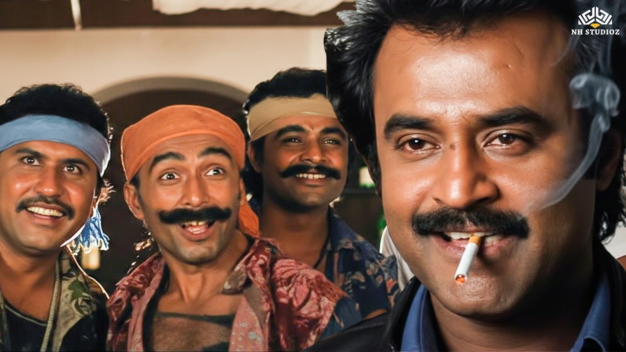 हम तीनों भाइयों में से एक ही काफ़ी है, तुम नामर्दों के लिए | Hum Movie Scene | Rajnikant