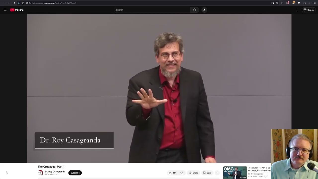 Reacting to a lecture about the First Crusade