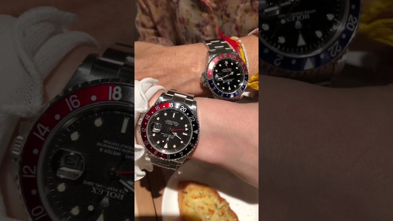 Rolex Pepsi vs Coke; GMT Master II 16710BLRO vs 16760