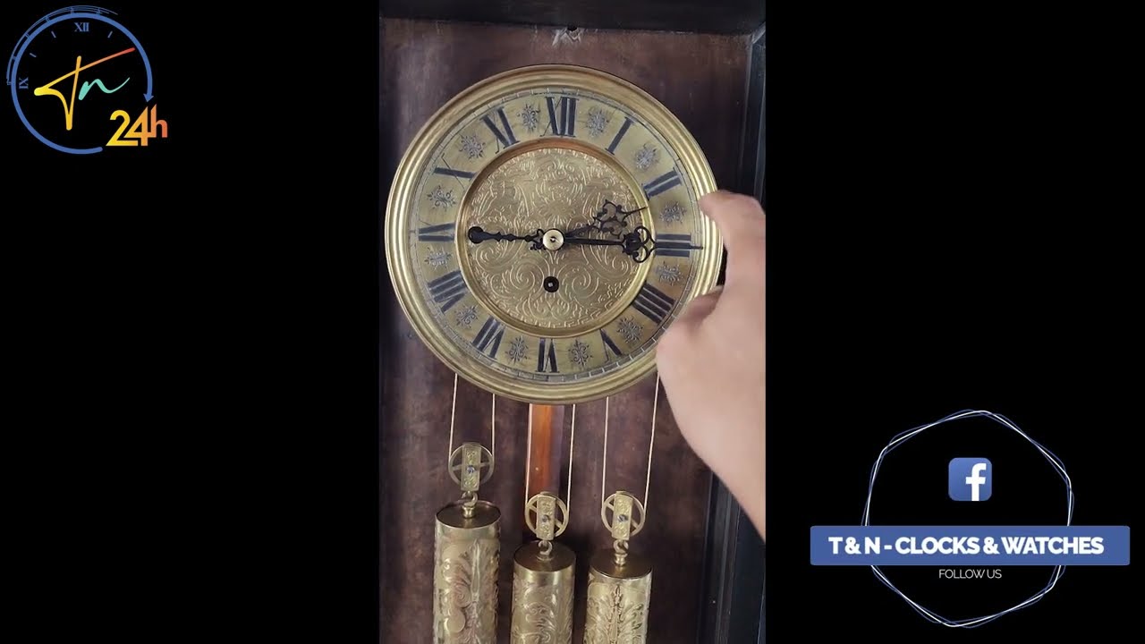 Antique Vienna Beautiful Remmenber Repeater Wall Clock