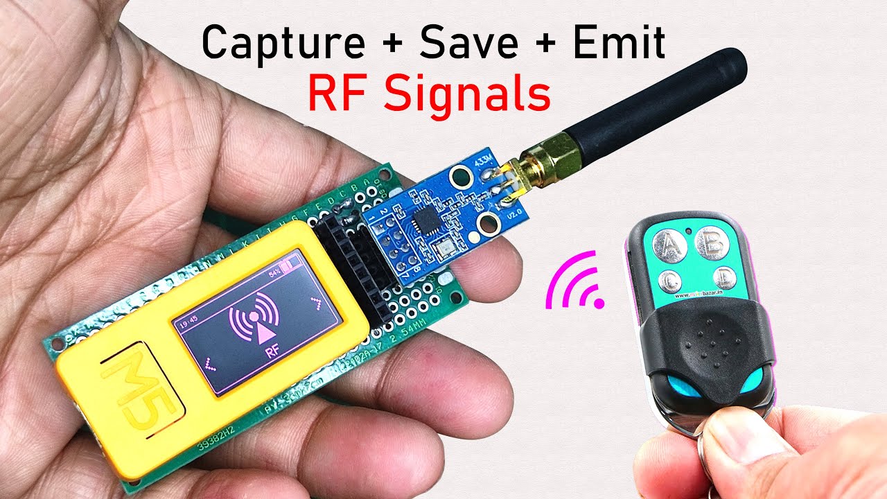 How to Use RF Module CC1101 with M5Stack Plus2 to Capture, Save, & Clone RF Signals from Any Remote