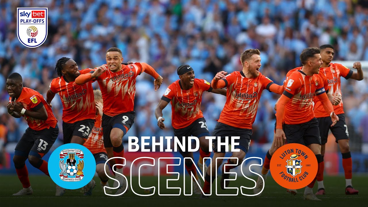 🎥🆙 BEHIND THE SCENES: Luton Town secure Premier League promotion! 🎩