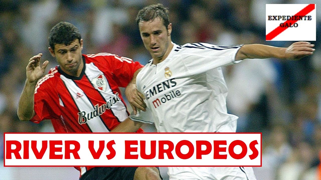 Goles de River vs equipos europeos