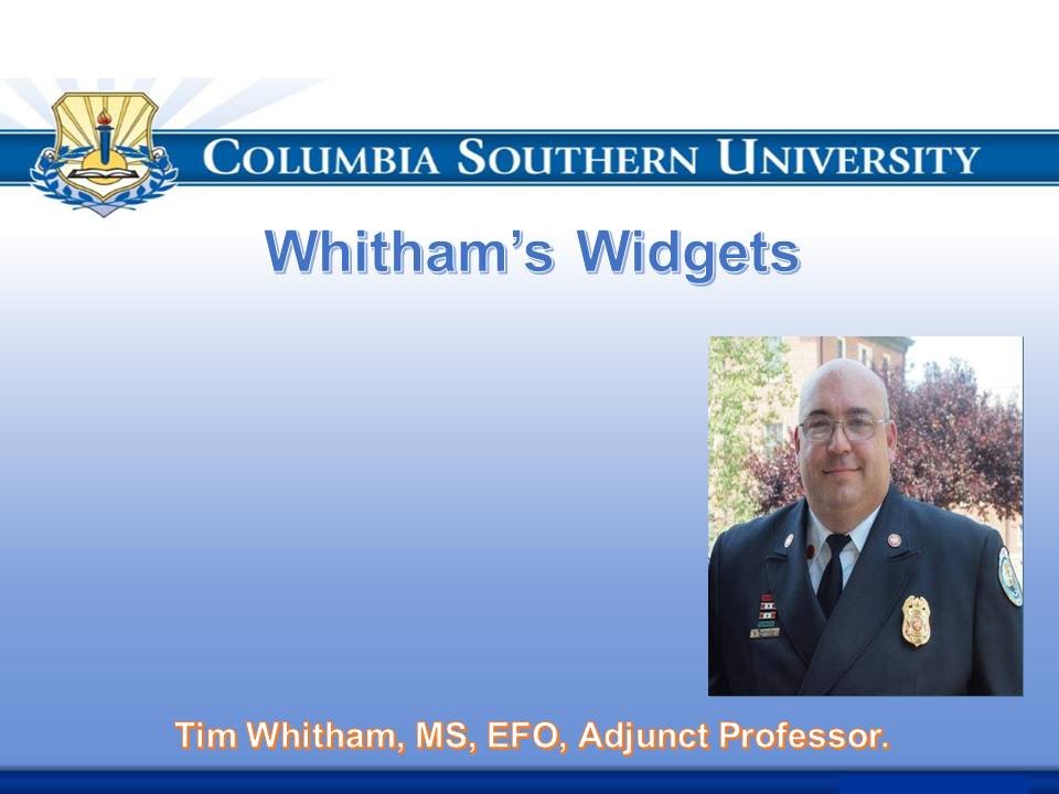 Whithams Widget Intro