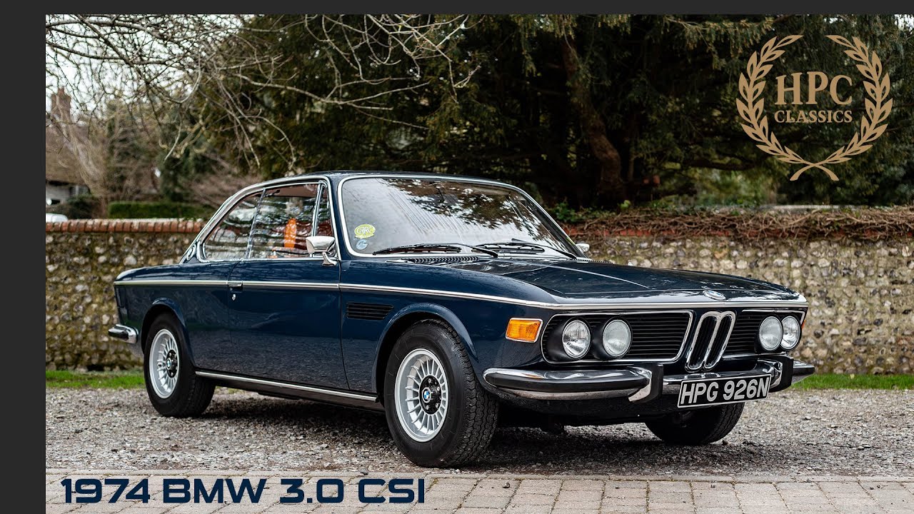 1974 BMW 3.0 CSI - Walkaround & engine sound.