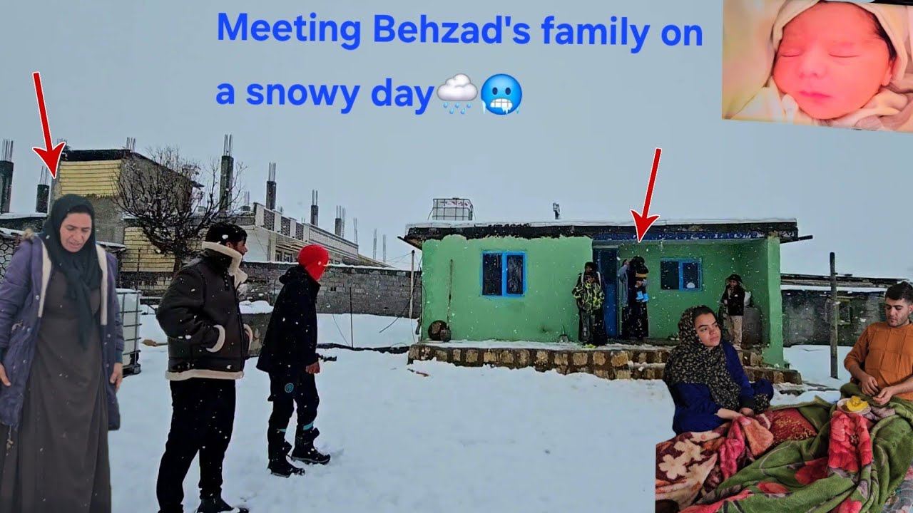 Meeting Behzad in a Snow Farm: A Different Day for Hassan Family Full of Joy