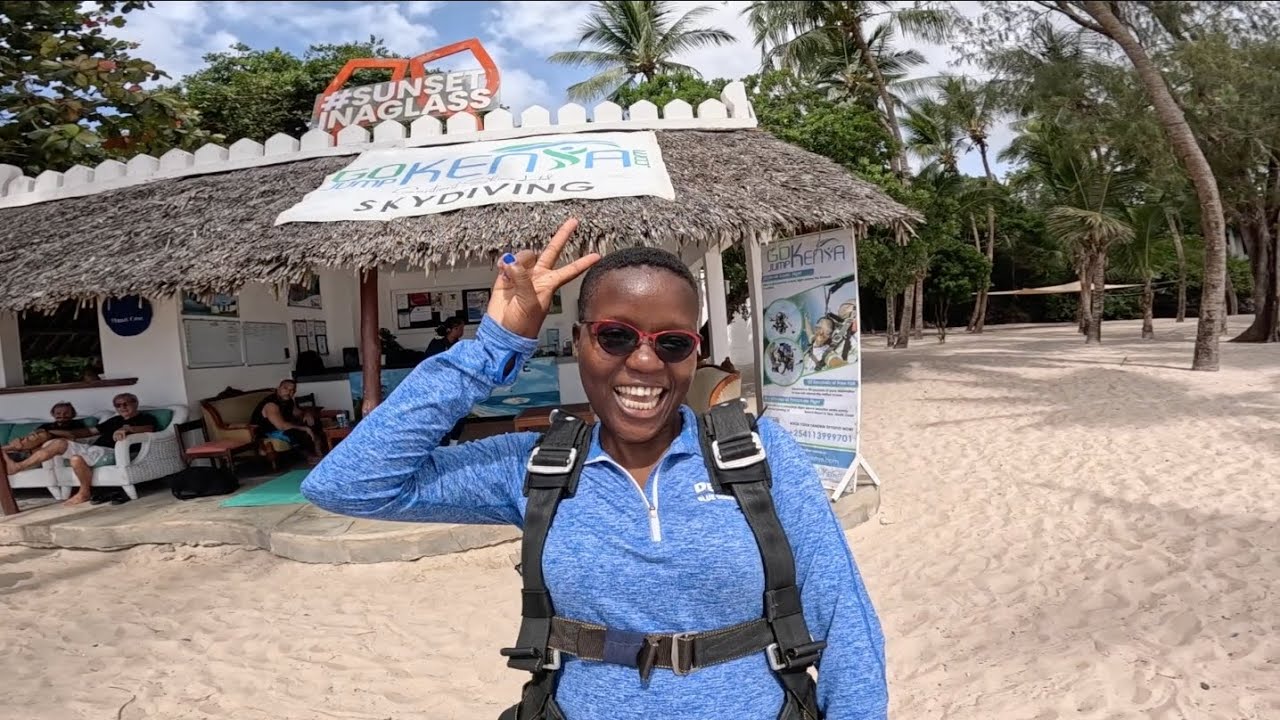 My sky diving experience in Diani with @GojumpKenya! #skydiving #gojumpkenya #diani #dianibeach 