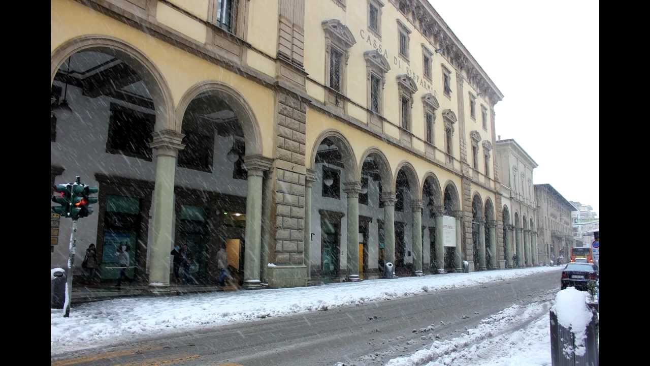 Cronaca dell'ondata di neve su Arezzo e previsioni