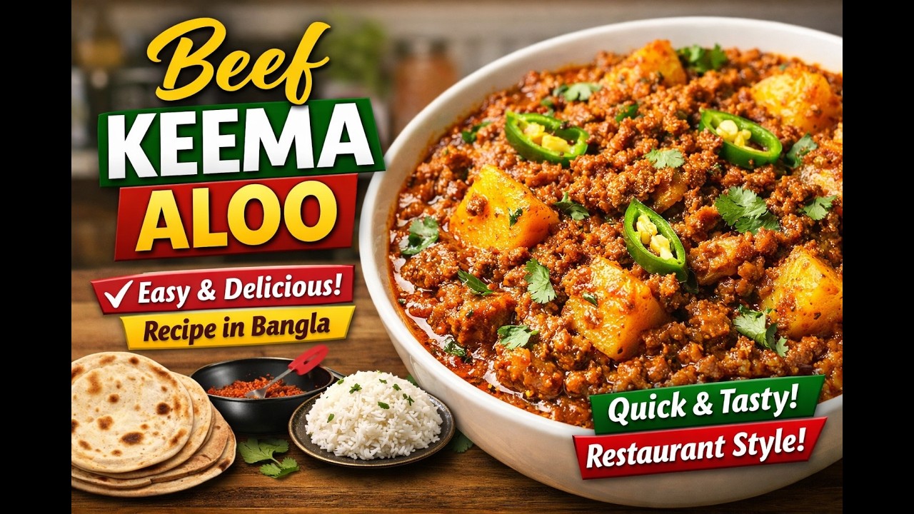 সহজ উপায়ে ঘরেই তৈরি করুন মজাদার Beef Keema Aloo।
