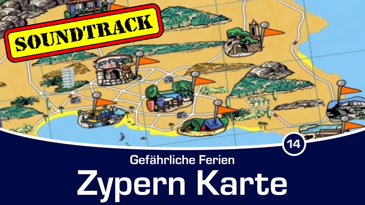 Zypern Karte 🎵 TKKG 14 Soundtrack