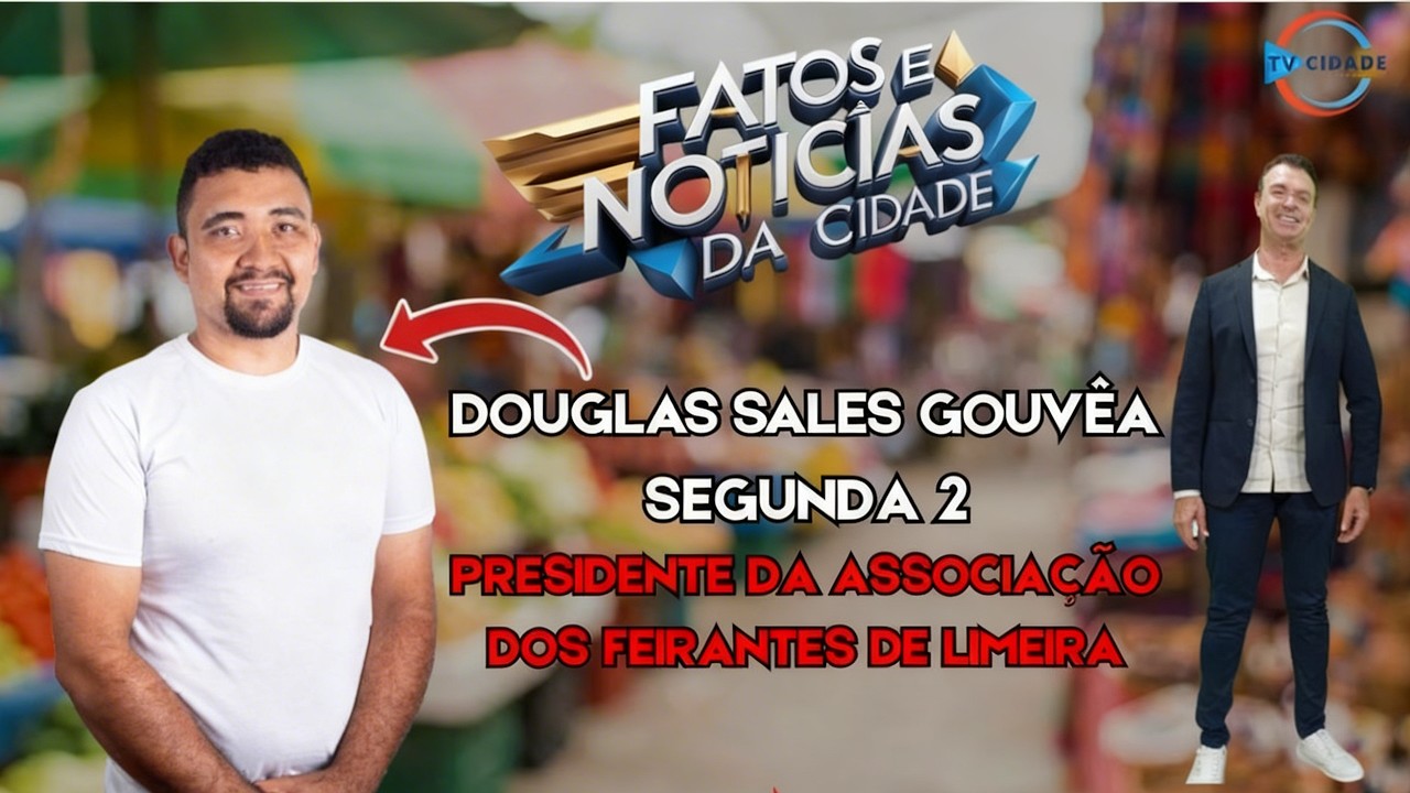 DOUGLAS SALES GOUVÊA, PRESIDNTE DA ASFEL AO VIVO NO FATOS E NOTICIAS DA CIDADE