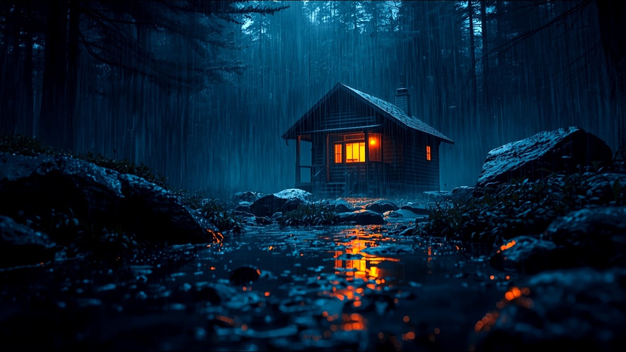 Rain Sounds for Sleep – Relaxing Night Rain for Deep Sleep & Stress Relief