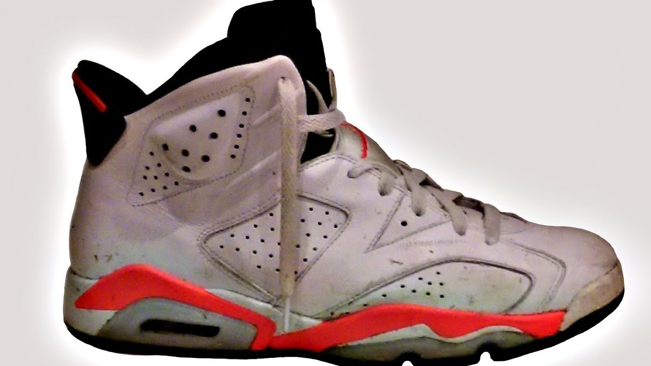 Customizing a pair of Air Jordan 6 Infrared Retros