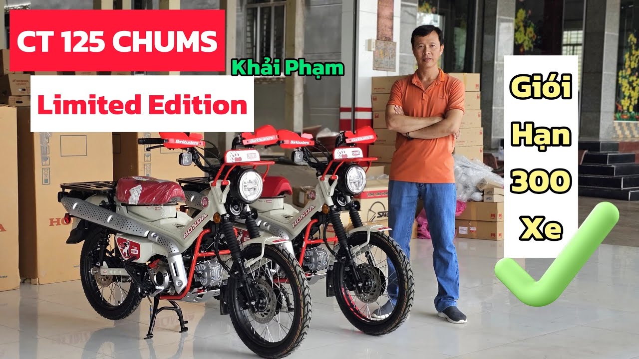 CT 125 CHUMS Limited Edition giới hạn 300xe NK Thái Lan đã có mặt tại CH Mai Duyên. Khải Phạm #ct 