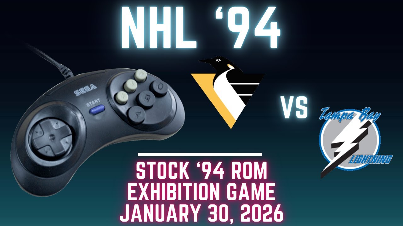 NHL '94: Penguins (Catman) at Lightning (Len) {Genesis} - Exhibition 188 (OT!)