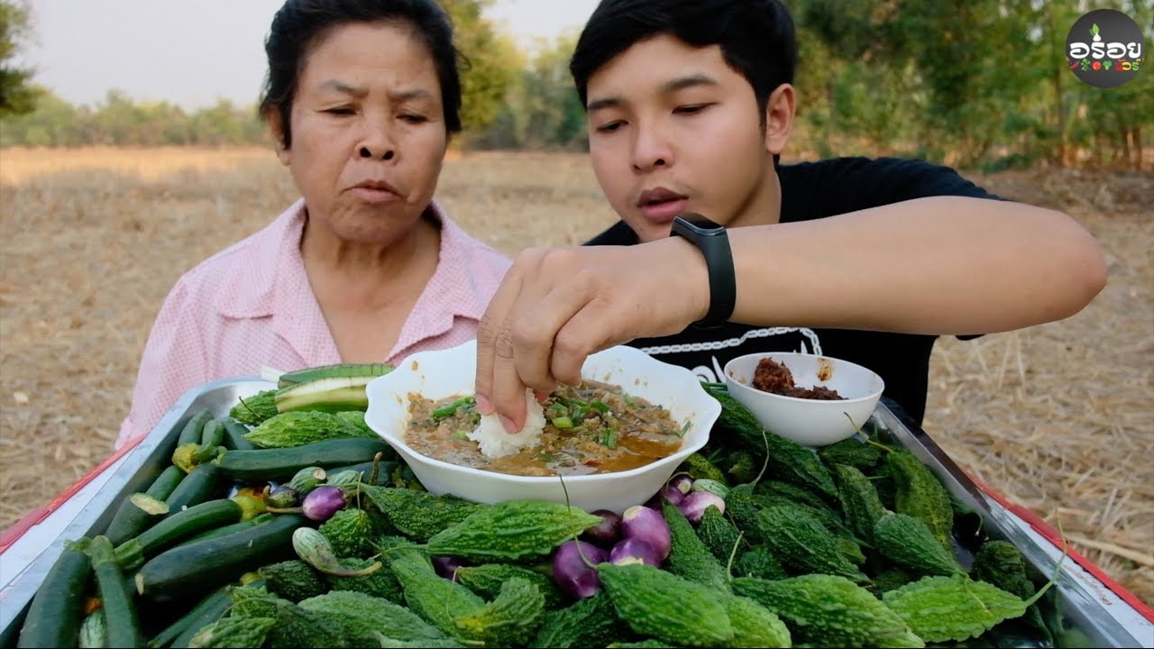 ป่นปลาดุกใส่มะเขือ กินกับมะระขี้นกข่มๆ แต่อร่อยเฉย (น้ำพริกปลาดุก) - [16/02/2020]