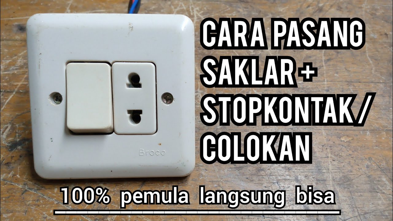 cara pasang saklar+stopkontak @Bang Joem Elektrik#instalasilistrik #stopkontak #installation #saklar