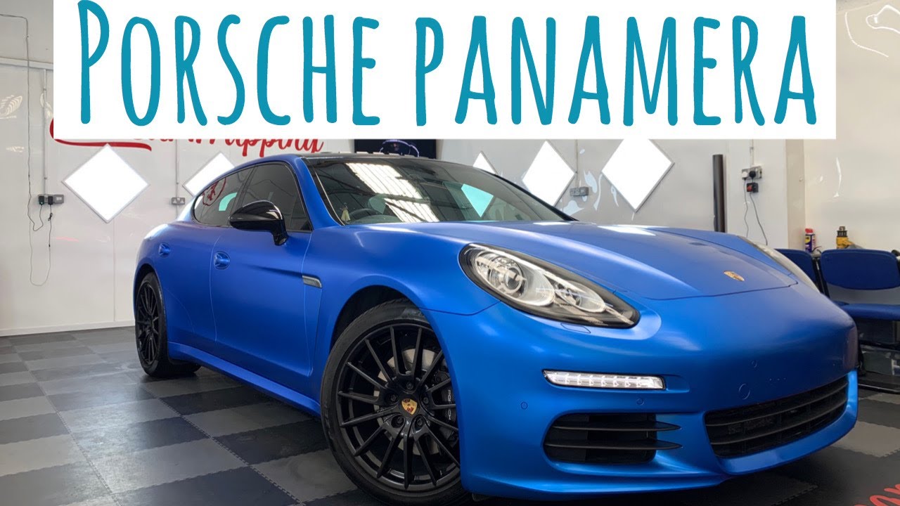 PORSCHE PANAMERA WRAPPED IN 3M SATIN PERFECT BLUE