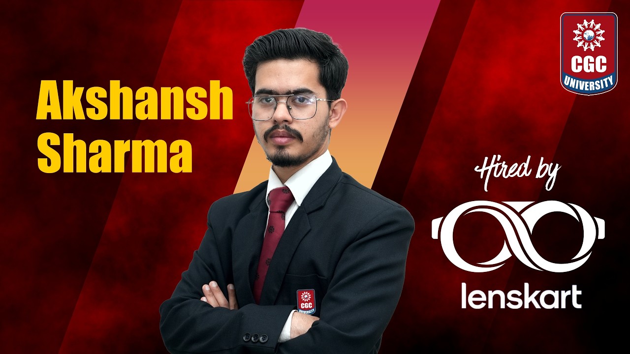 MBA to Lenskart 🚀 | Akshansh Sharma&rsquo;s Placement Success Story | CGC University Mohali
