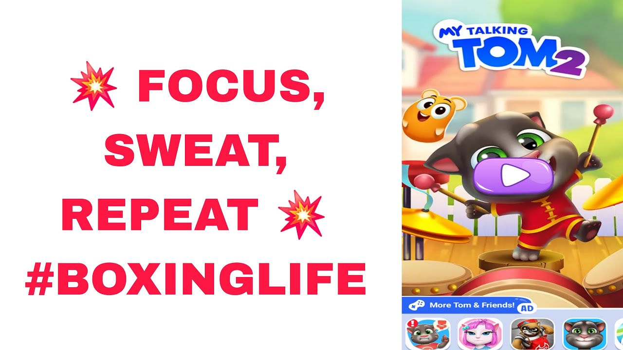 “Tom’s Intense Boxing Training 🥊 | Watch Every Punch!”  #trending#viralshortvideo#mytalkingtom2