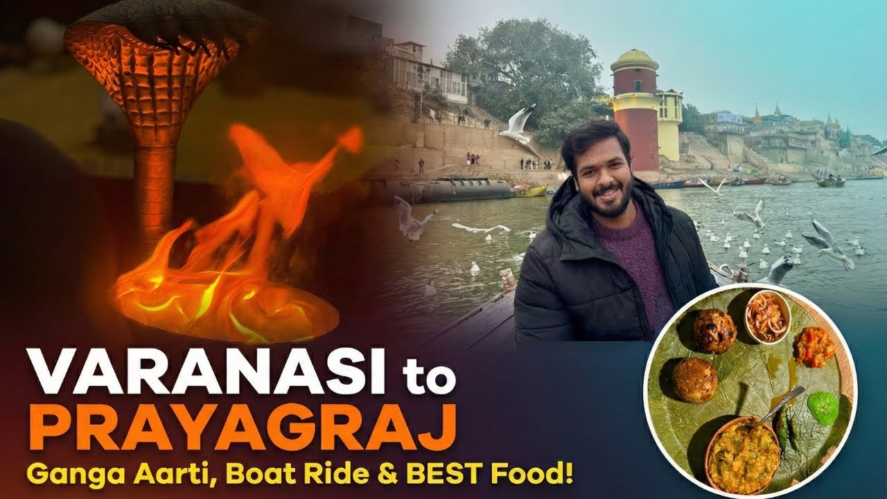 Subh-e-Banaras to Prayagraj Trip! 🌅 Morning Aarti, Baati Chokha & Kamdhenu Ladoo