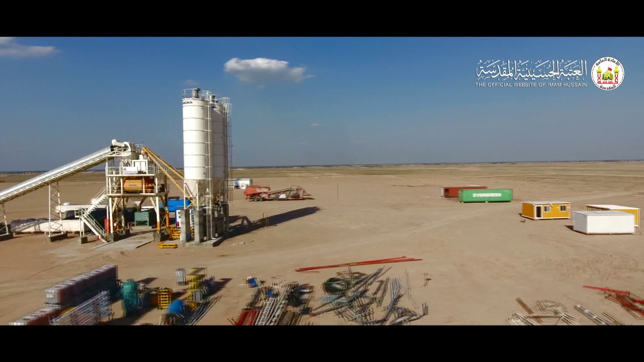 تصوير جوي لآخر أعمال المرحلة الأولى من إنشاء مطار كربلاء الدولي