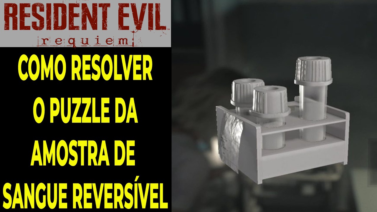 Re9 &ndash; Resident Evil Requiem - Como Resolver o Puzzle da Amostra de Sangue Revers&iacute;vel F&aacute;cil