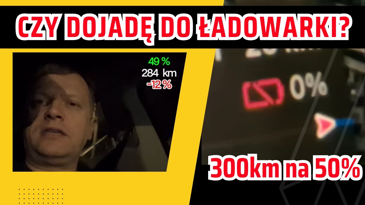 300 km i 50% baterii w Tesli! Czy dojadę na 0%?