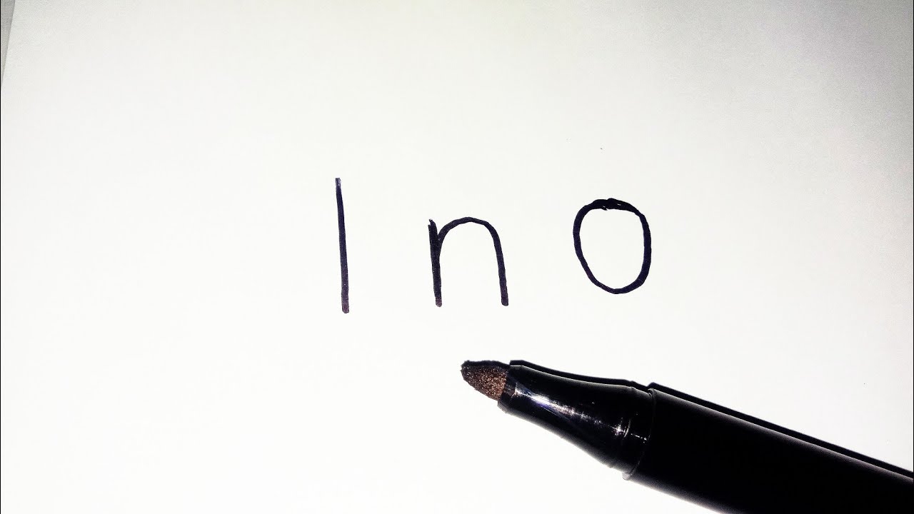 HOW TO DRAW INO FROM NARUTO STARTS WITH HER NAME
