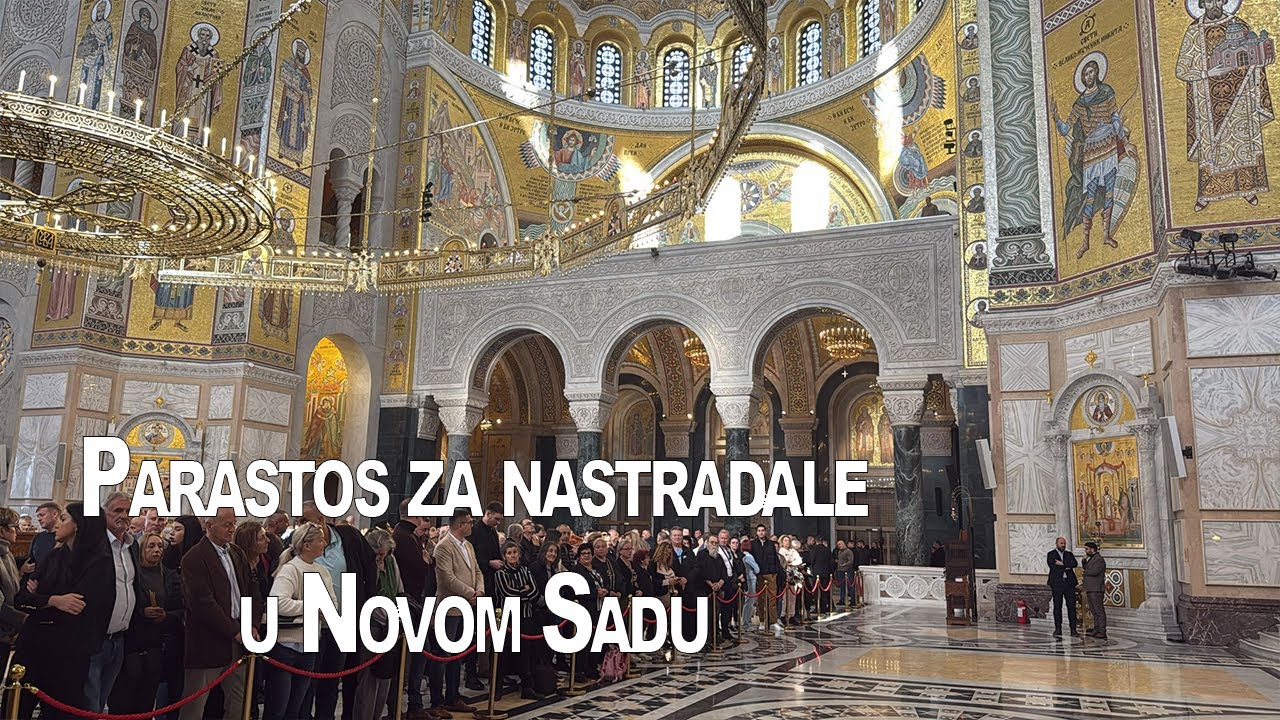 Parastos za nastradale u Novom Sadu u Hramu Svetog Save| 01.11.2025.