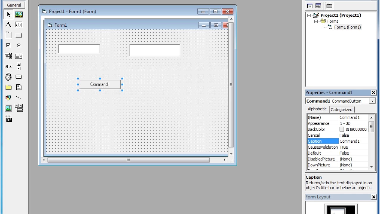 basic of vb 6 program 1 copy from one text box to another