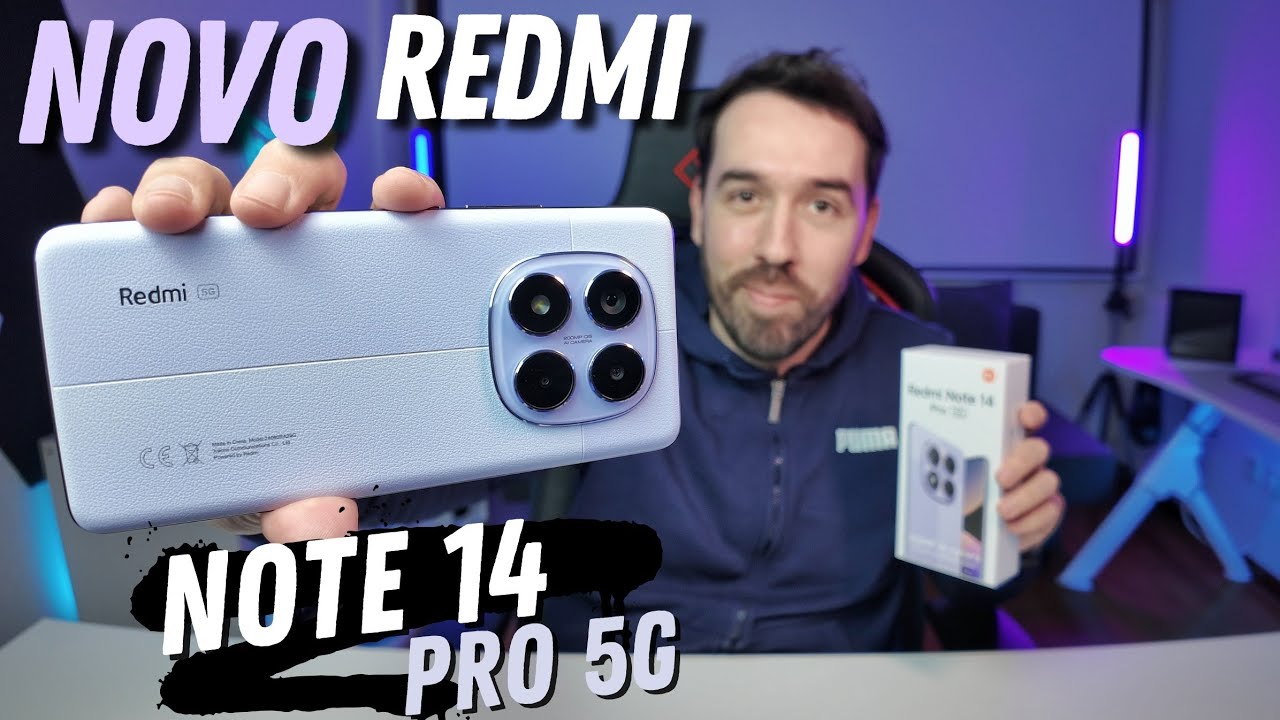 VERS&Atilde;O GLOBAL - NOVO REDMI NOTE 14 PRO 5G T&Aacute; LINDO DEMAIS