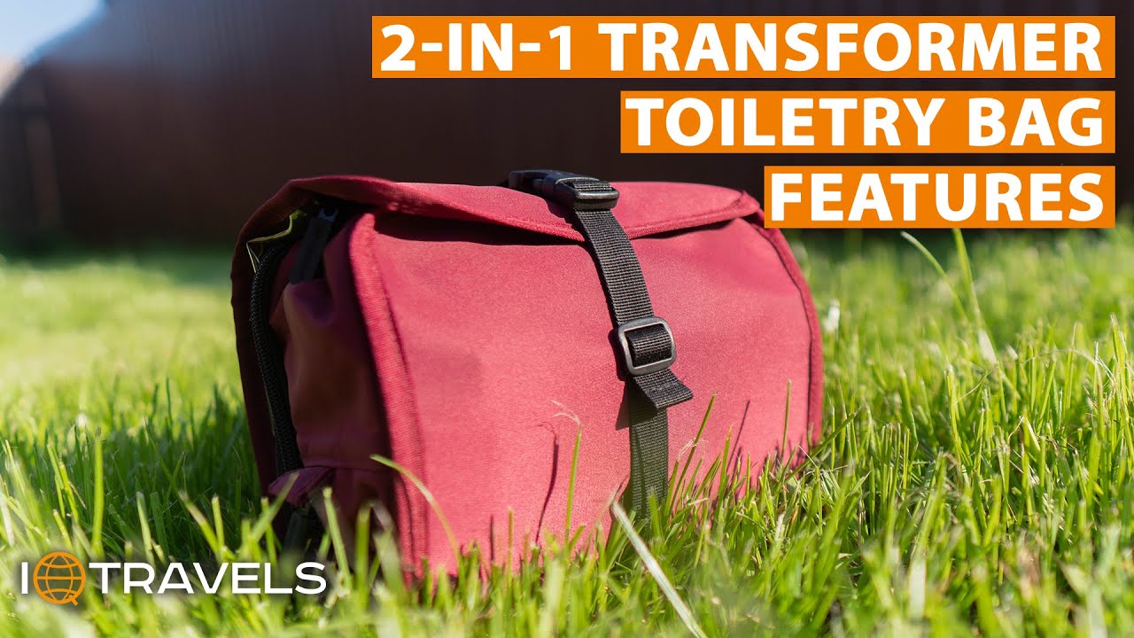 IQTRAVELS 2-in-1 Toiletry/Cosmetic Transformer Bag Features