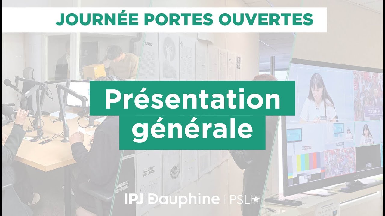 Présentation générale IPJ Dauphine PSL - Conférence JPO 2025