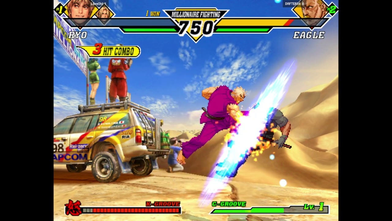 CVS2 | LibreOld VS DRFTER34 | 🇲🇽🇺🇸 Fightcade 2 Capcom Vs. SNK 2 2001 #fightcade2 #fightcade #cvs2