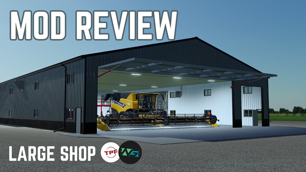 Mod Preview -Trailer Park Farms & NXT Gen Mapping Large Shop - Farming Simulator 19
