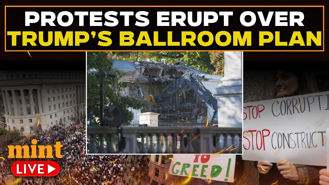 LIVE | Protesters Rally Against Trump&rsquo;s White House Ballroom Project Amid Public Backlash