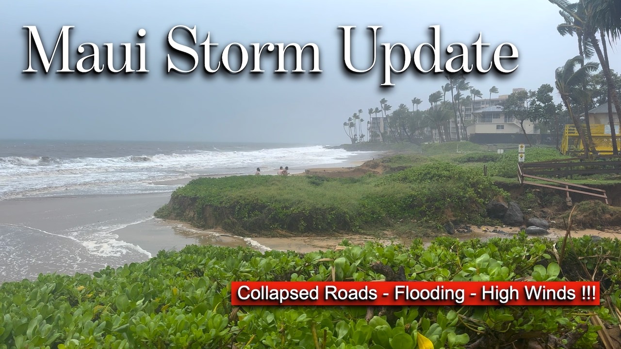Major Storm Slams MAUI - I've Never Seen Rain like this !!!