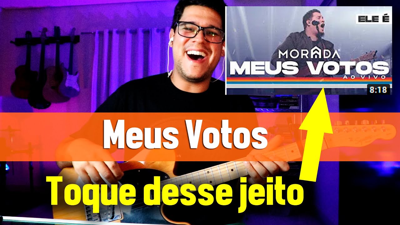 Como tocar Meus Votos - Morada - Vídeo Aula violão | Com capo