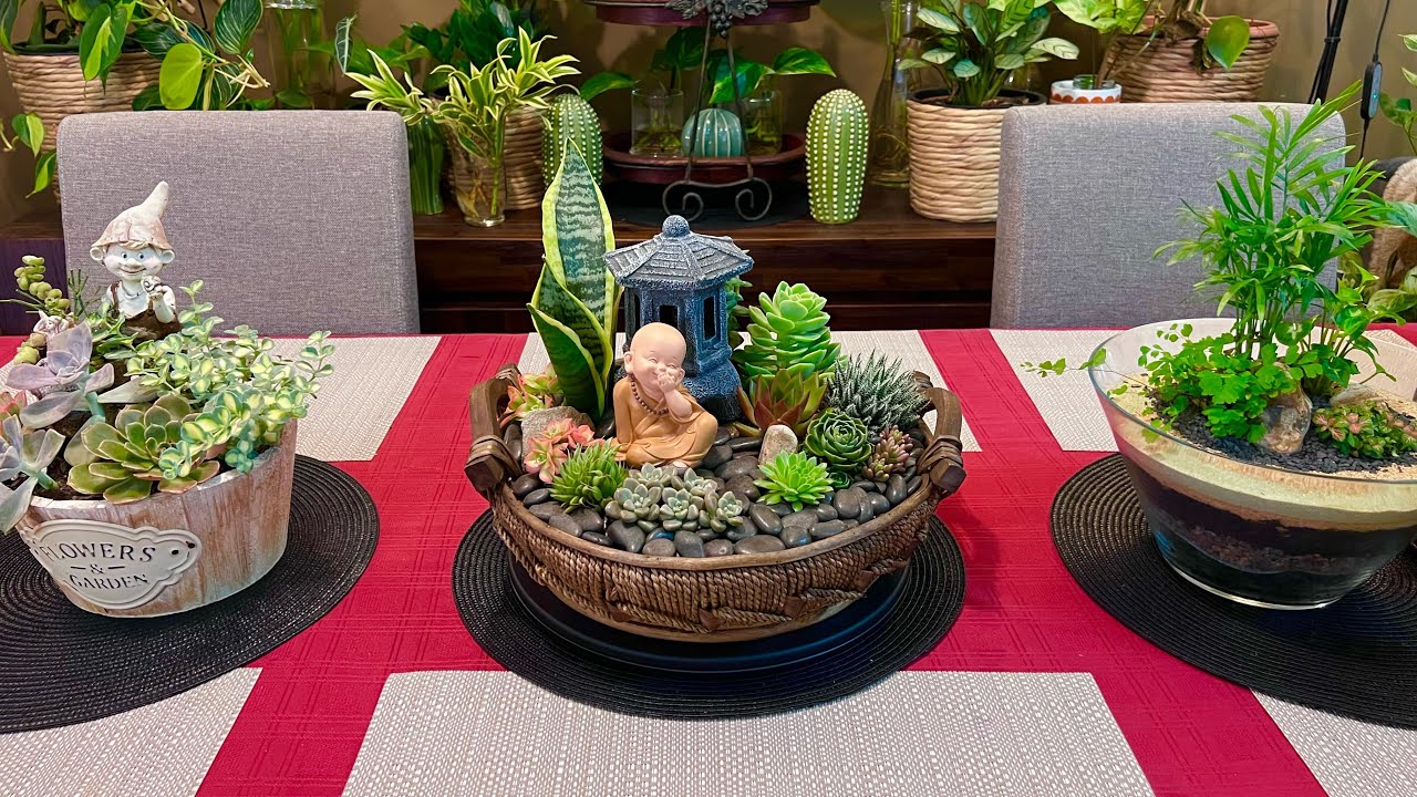 Wicker Fruit Basket Succulent Arrangement