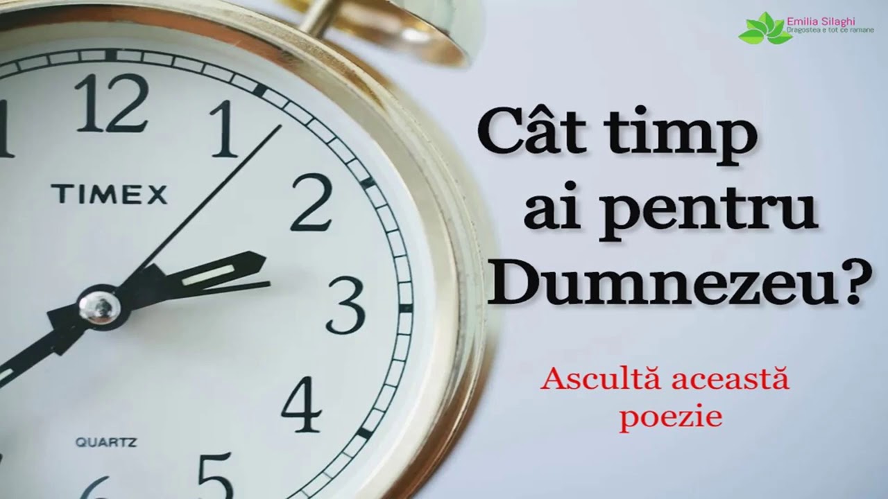 Cât timp ai pentru Dumnezeu? - Poezie