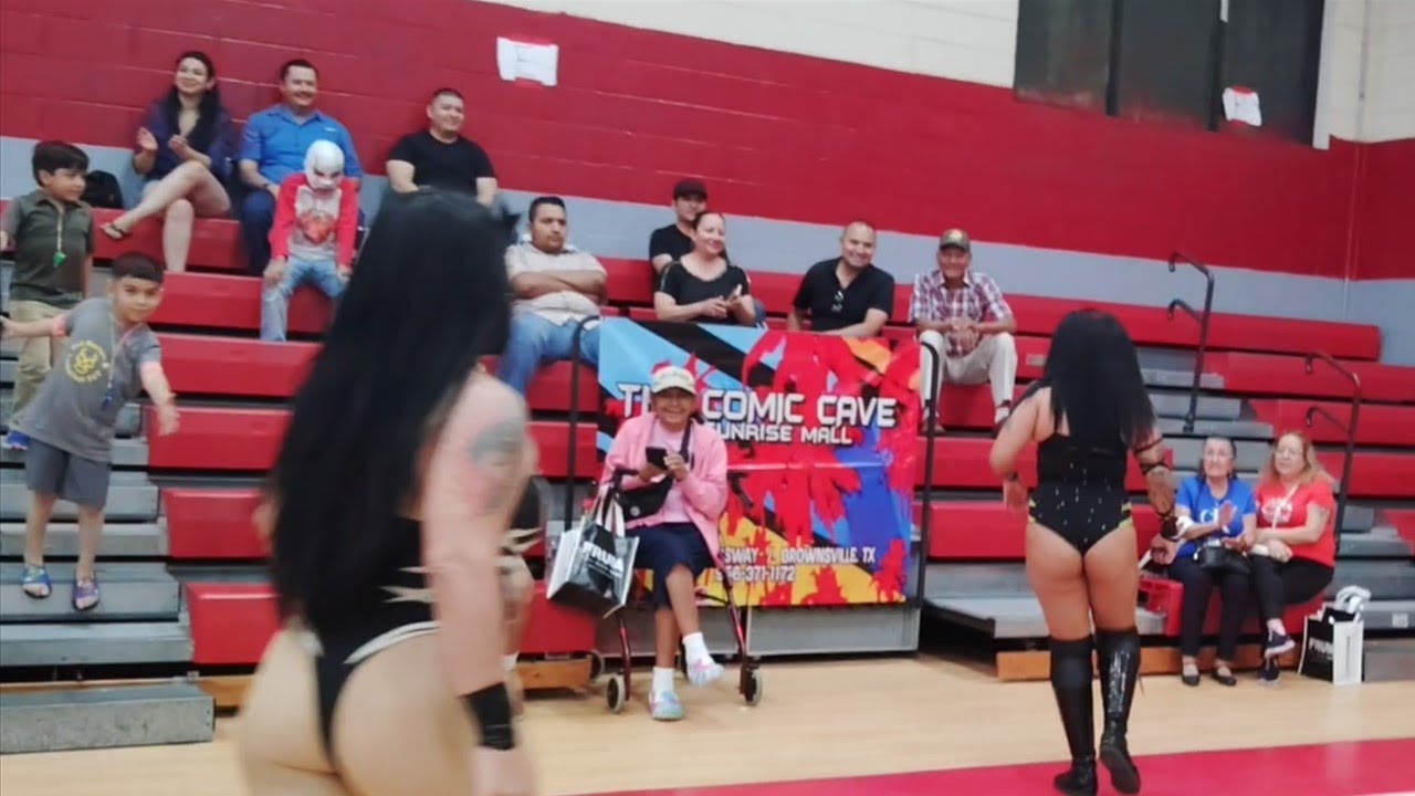 Tuskana y Toscano Vs Lady Pink y Juicy Cherry Ramons en Evil Masters Lucha Fest.