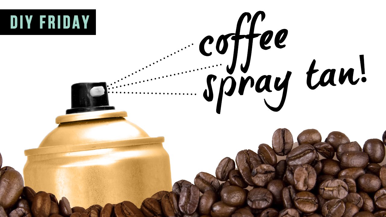 WE MADE SELF TANNER SPRAY OUT OF COFFEE - DIY