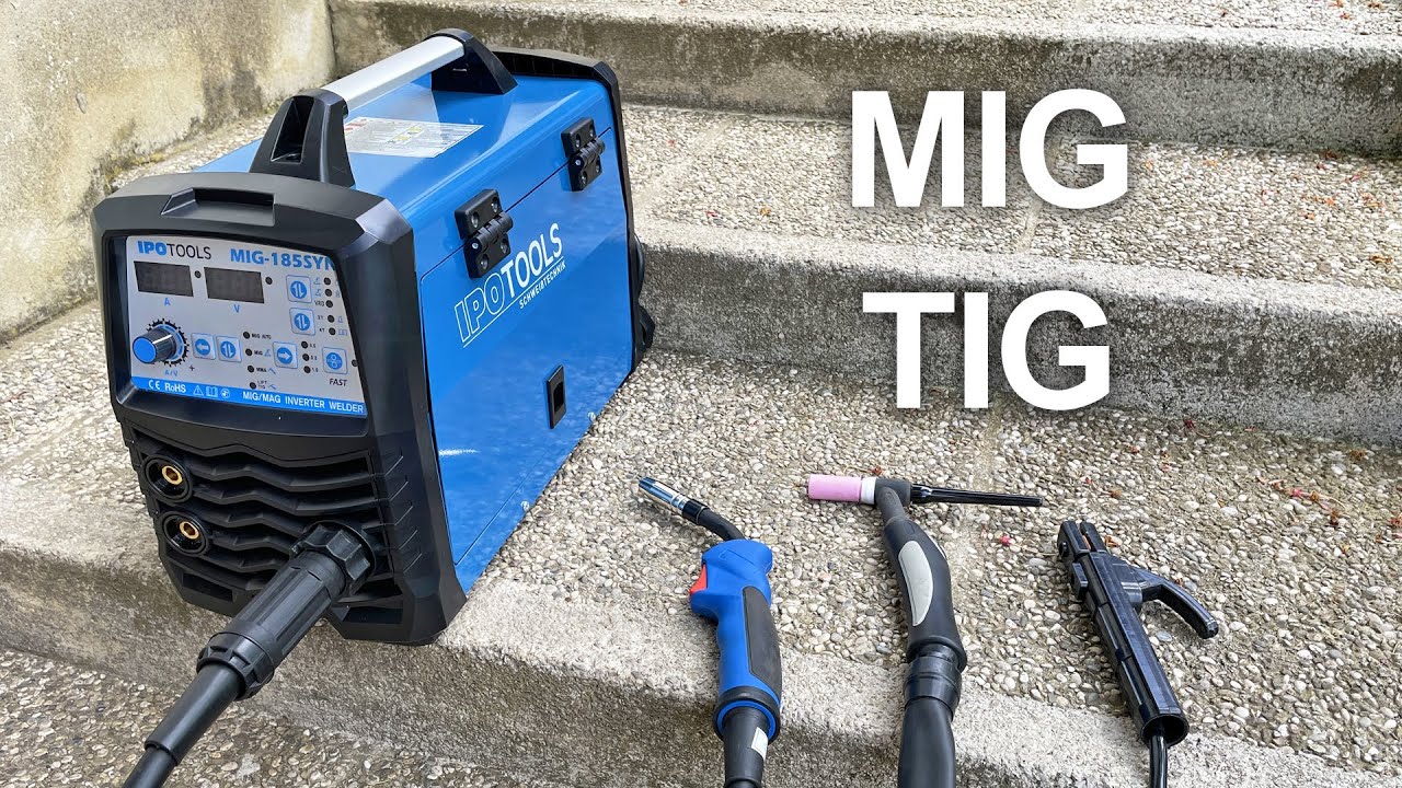 Сварочный аппарат MIG IPOTOOLS MIG-185SYN (Synergic MIG, TIG, MMA) | Распаковка и тестирование