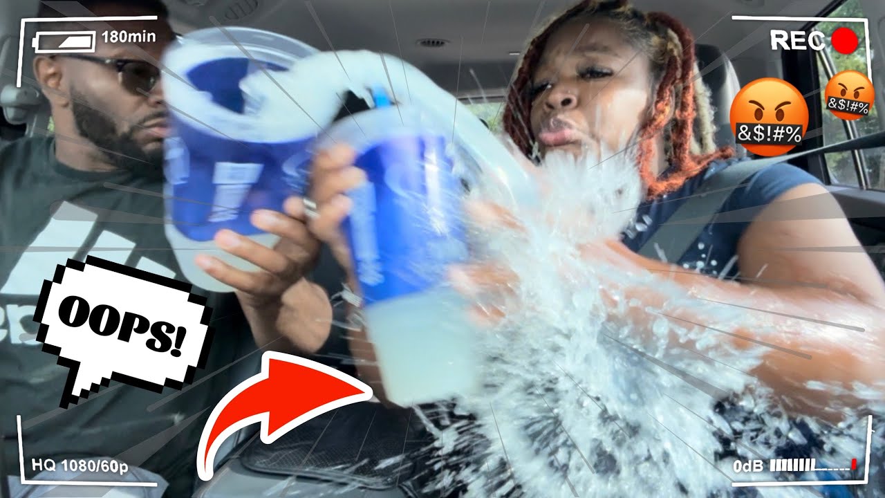 Purposely SPILLING DRINKS All Over My ANGRY FIANCÉ To Get Her REACTION!! *She Snapped* 🥤