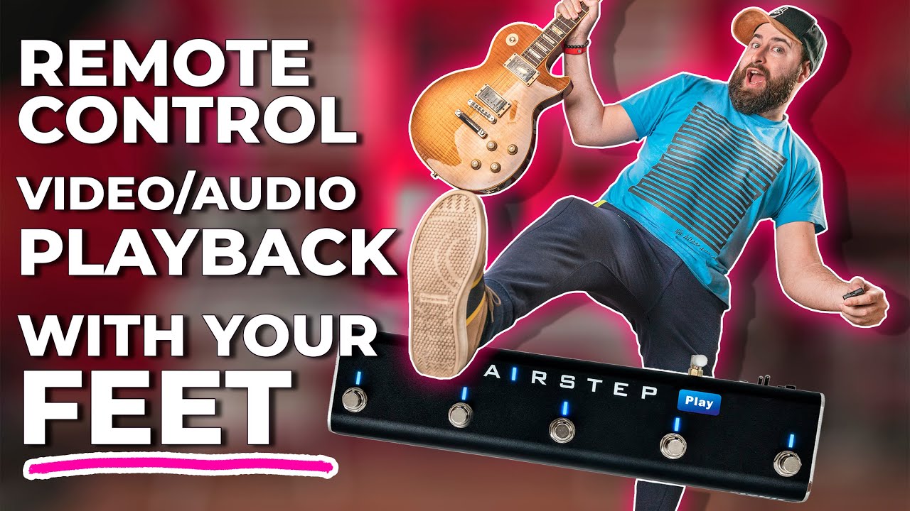REMOTE Control Video and Audio PLAYBACK with your FEET | Xsonic AIRSTEP PLAY