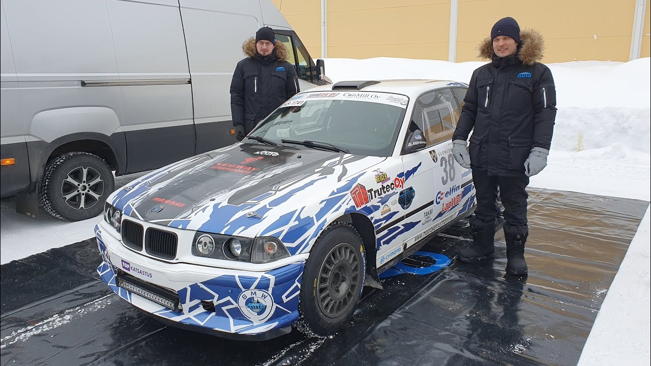 Suomussalmi Ralli 2023 ek1 Bmw m3 Hanhisuanto/Toppinen