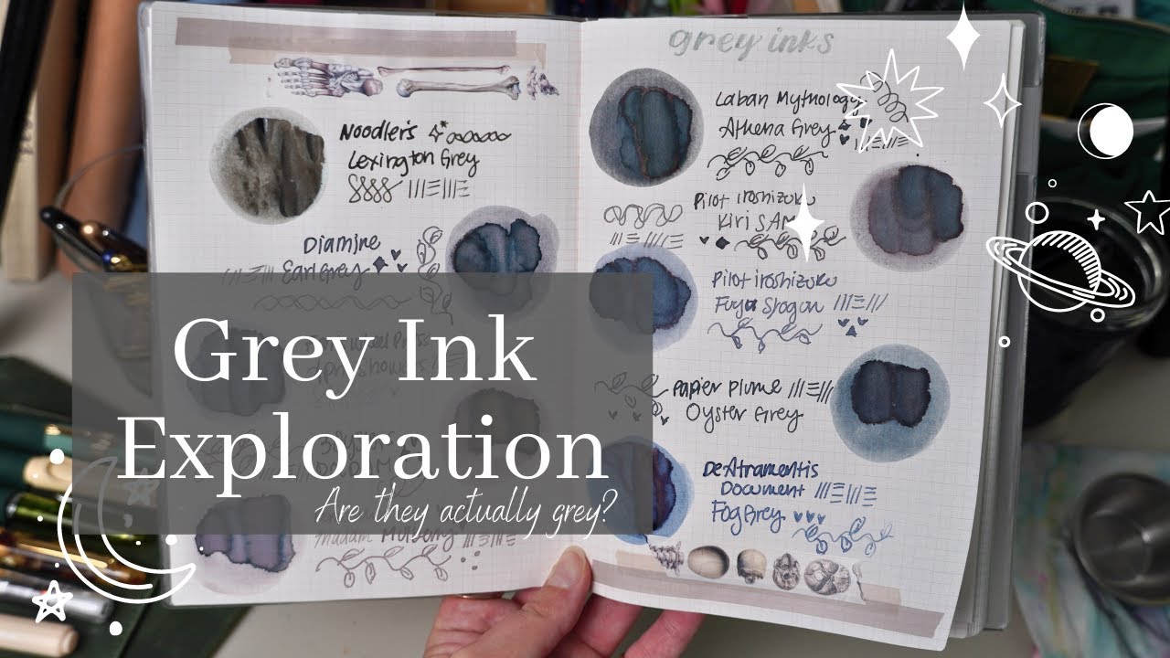 Grey Fountain Pen Ink 🔍  | Ink Exploration No. 2