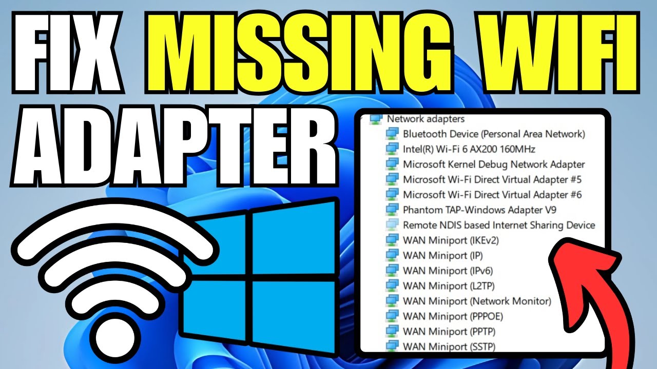 How To Fix WiFi Adapter Not Showing in Device Manager (Windows 11)